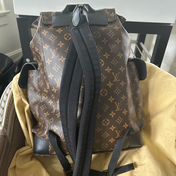Louis Vuitton Brown Monogram Backpack with Black Accents - Picture 7 of 16